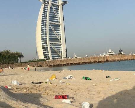 Una imagen de la playa pública de Jumeirah.