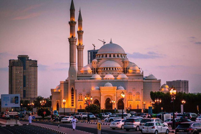 Una mezquita del emirato de Sharjah.
