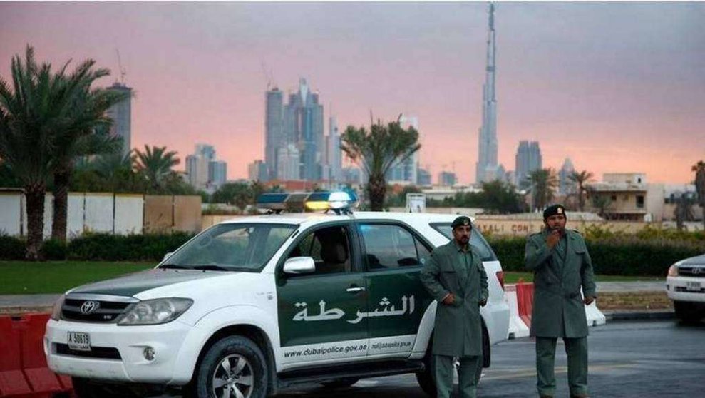 Una imagen de la Policía de Dubai.