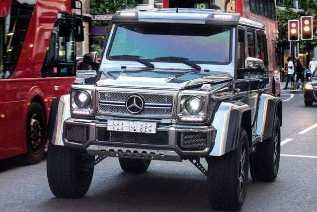 Imagen de un Mercedes G 63 AMG en Londres.