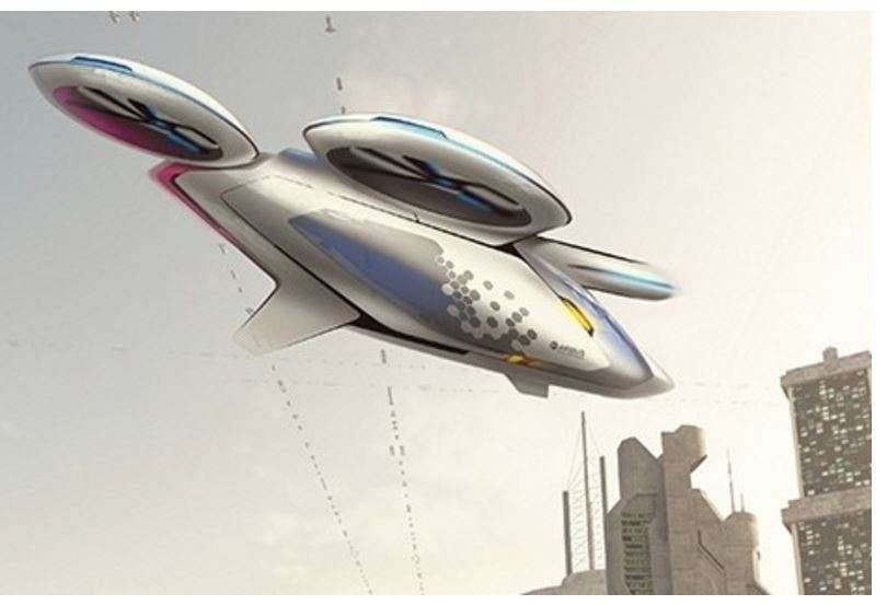 Una ilustración del posible taxi volador entre Dubai y Abu Dhabi.