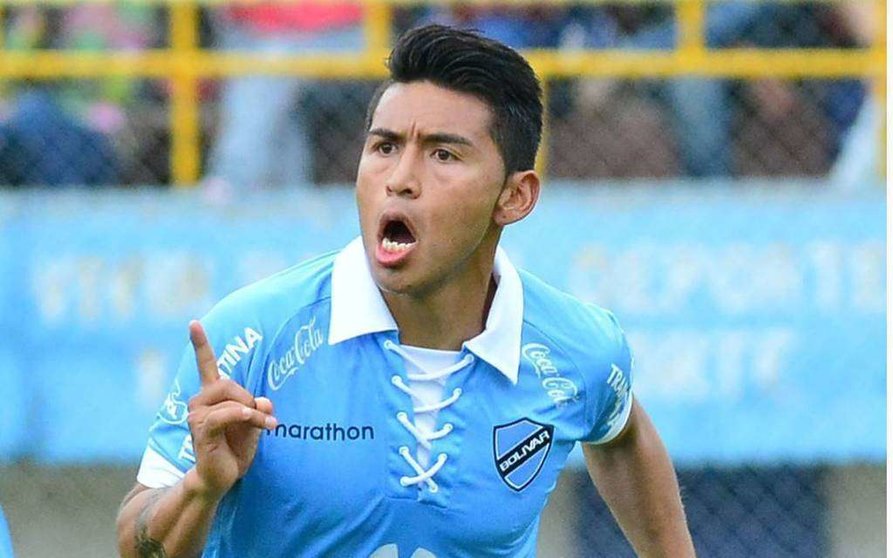Una imagen de Rudy Cardozo, futbolista boliviano.