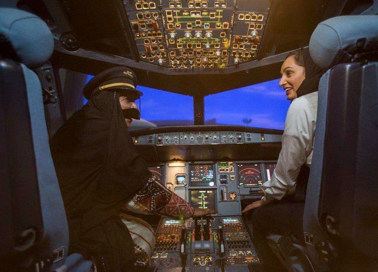 Pilotos femeninos de Etihad Airways.