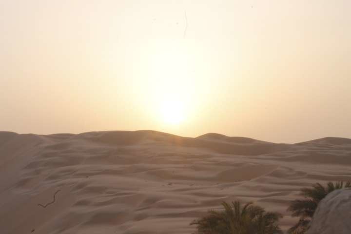 Una imagen del desierto de Abu Dhabi (EL CORREO).