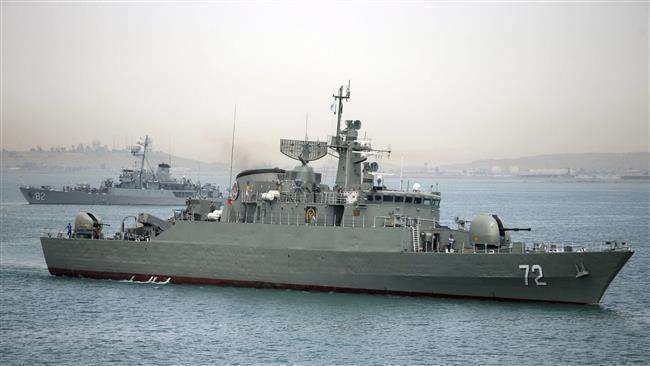 Un barco iraní en el Golfo Arábigo.