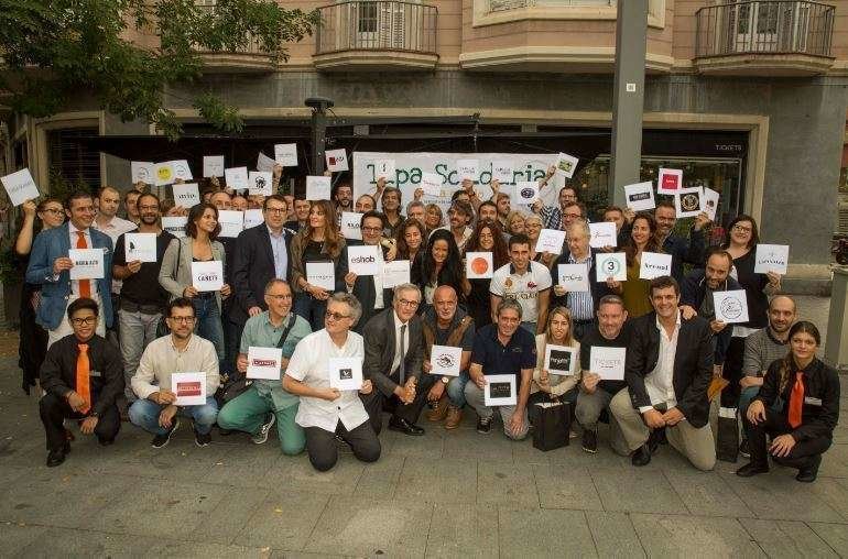 Presentación de la sexta campaña de la Tapa Solidaria en el restaurante Tickets de Barcelona. (www.7canibales.com)