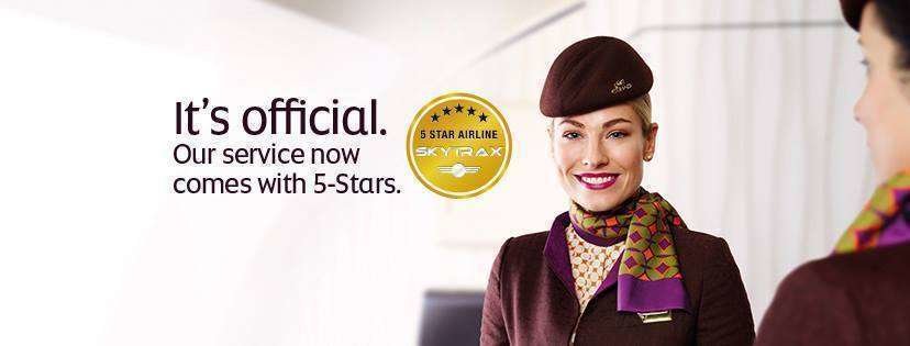 Etihad ha anunciado la concesión de las 5 estrellas de Skytrax en las redes sociales. (Etihad Airways, Facebook)