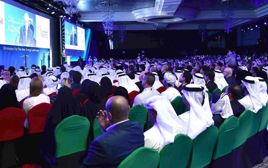 El discurso de apertura de la Feria Internacional de Petróleo de Abu Dhabi tuvo lugar este lunes. (Cedida)