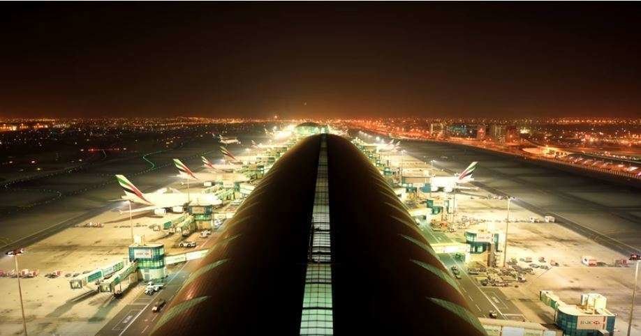 Terminal 3 del Aeropuerto Internacional de Dubai.