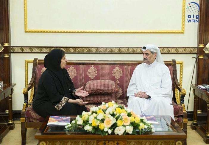 El gobernante de Fujairah y la ministra de Estado para la Tolerancia.