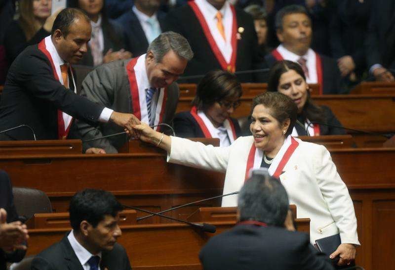La presidenta del Congreso peruano, Luz Salgado.