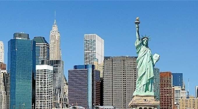 Una imagen de la Estatua de la Libertad en Nueva York.