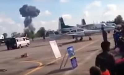 Un fotograma del vídeo del accidente aéreo de Tailandia.