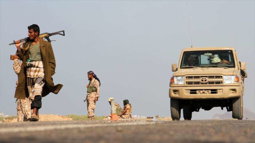 Milicianos gubernamentales en el sur de Yemen.