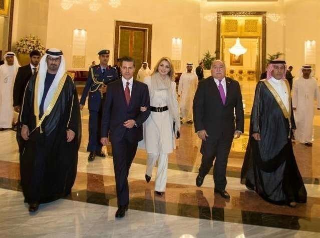 Peña Nieto durante su visita a Abu Dhabi. 