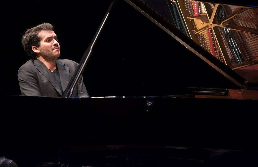 Pérez Floristán, durante su concierto en el Ars Center de la Universidad de Nueva York de Abu Dhabi. (Abu Dhabi Festival)