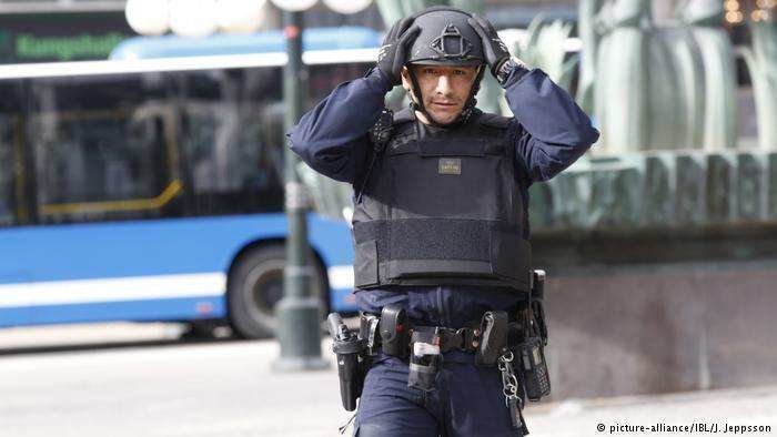 Un agente de la Policía sueca.