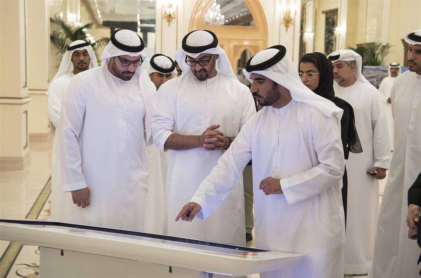 El príncipe heredero de Abu Dhabi durante la presentación del nuevo proyecto en Yas Island. (WAM)
