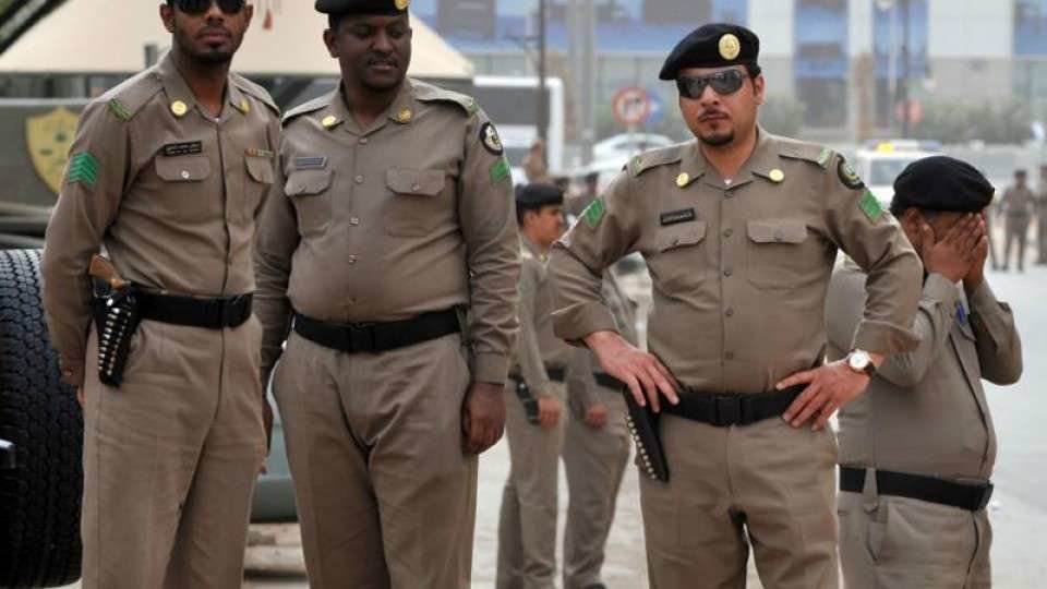 Miembros de la Policía saudí.