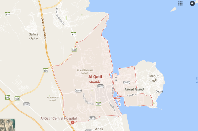 El incidente tuvo lugar en Al Qatif, Arabia Saudita. 