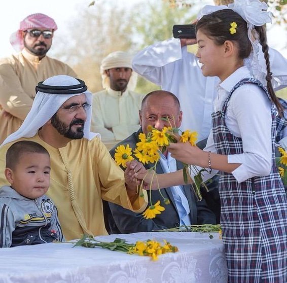 Sheikh Mohammed bin Rashid Al Maktoum durante un acto celebrado este año. (@HHShkMohd, Twitter)