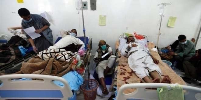 Enfermos de cólera en un hospital yemení. (OMS)