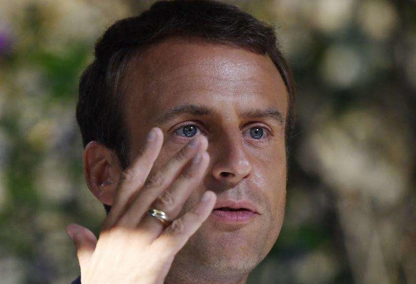 En la imagen de AFP, el presidente francés, Emmanuel Macron.