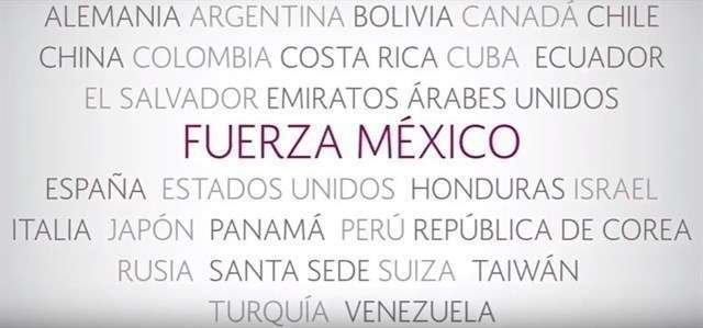 Una captura del vídeo editado por México en agradecimiento a la ayuda internacional recibida.