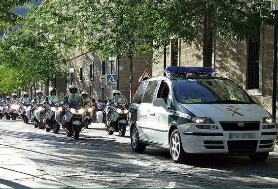 Agentes de la Guardia Civil durante un desfile.