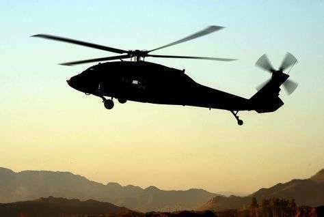Un helicóptero militar. (Fuente externa)