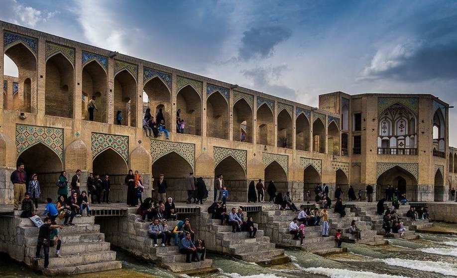 El Puente de los 33 arcos de Isfahan.