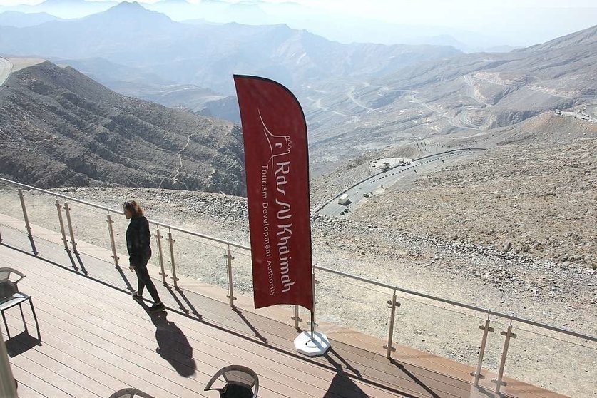 La cumbre de la montaña Jebel Jais en el emirato de Ras Al Khaimah. (EL CORREO)