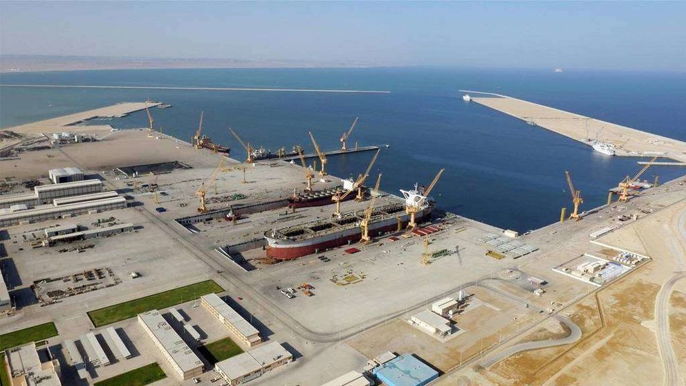 El puerto de Duqm en el Sultanato de Omán.