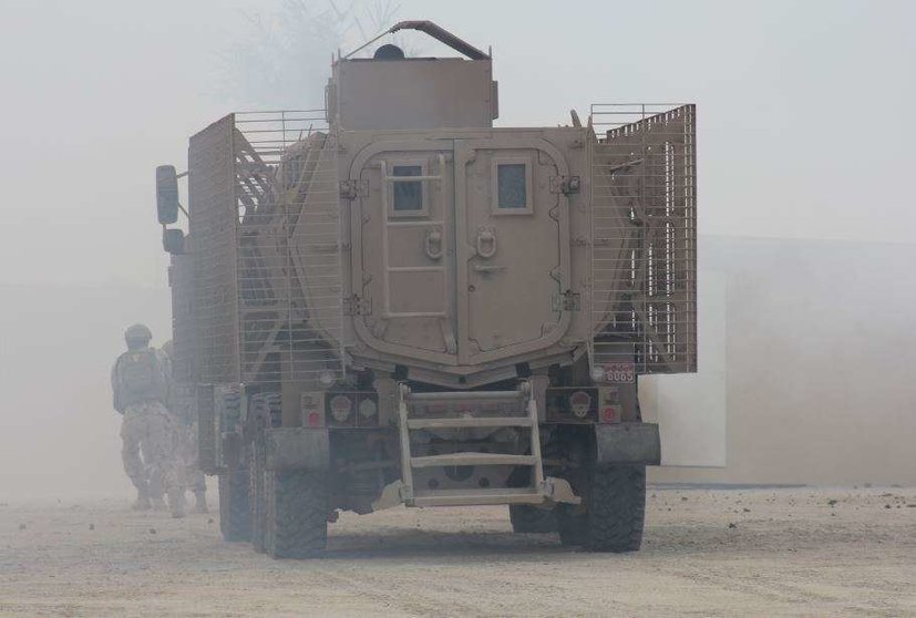 Soldados de Emiratos Árabes Unidos durante un ejercicio militar. (EL CORREO)