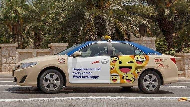 Taxi de la Felicidad en Dubai.