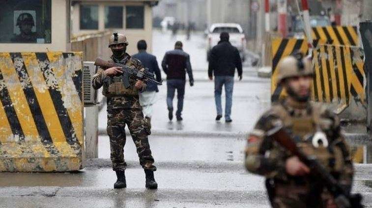Fuerzas de seguridad afganas en Kabul.