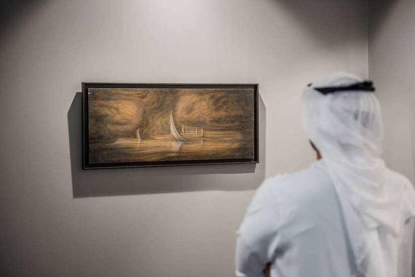 Una de las obras de Art Dubai.