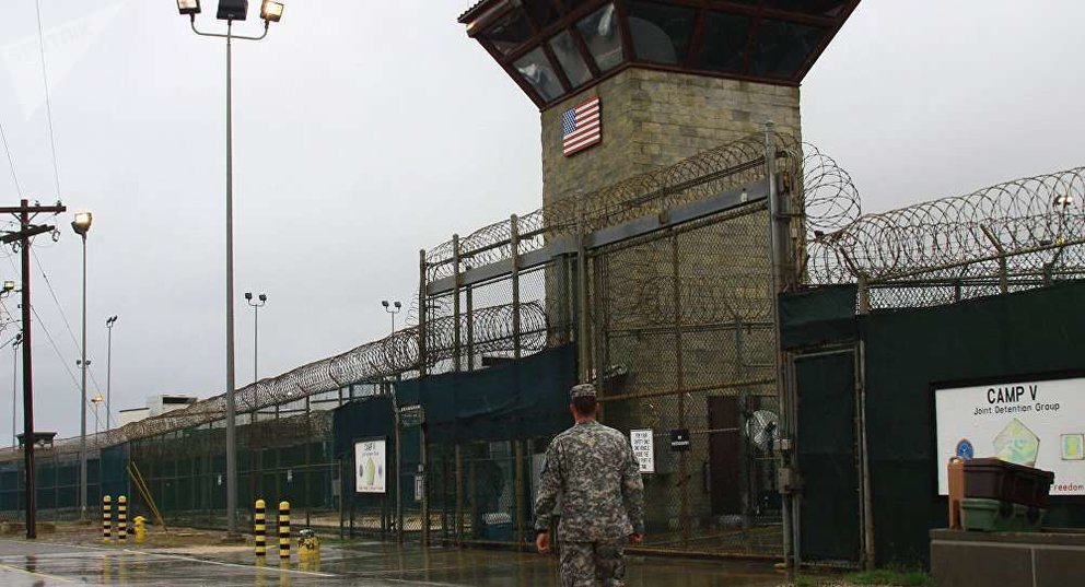 La prisión de Guantánamo en la isla de Cuba.