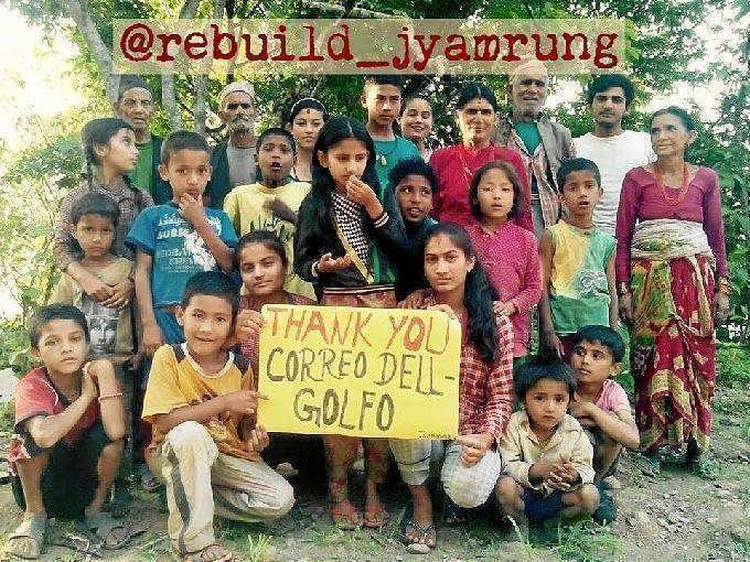 Nepal agradece a EL CORREO DEL GOLFO por su ayuda.