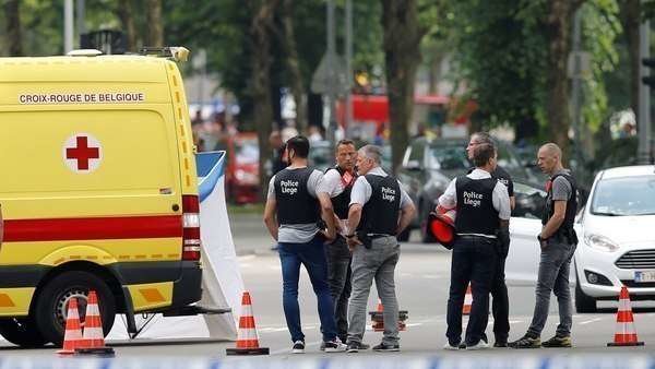 Fuerzas de seguridad belgas en el lugar del incidente. (Reuters)