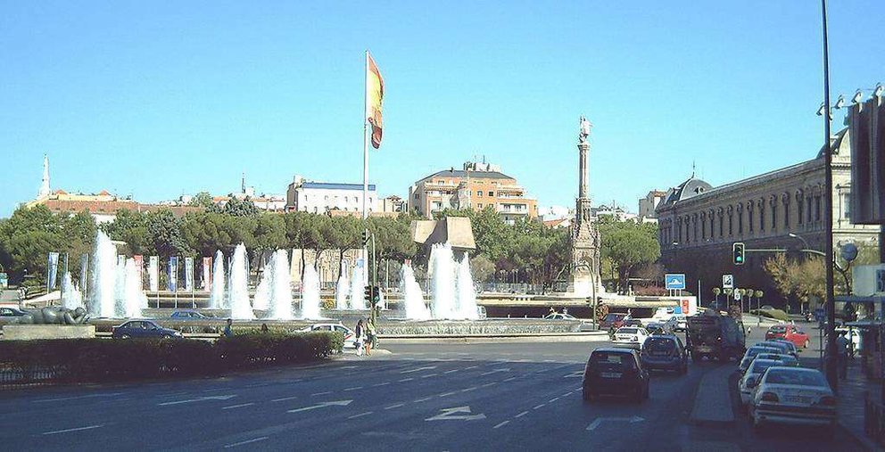 La Plaza de Colón en la capital de España.