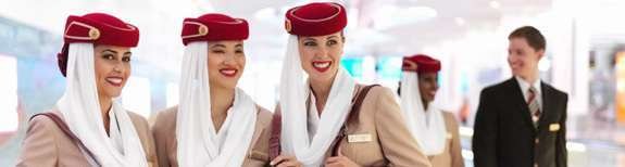 Tripulantes de cabina de Emirates. (Emirates)