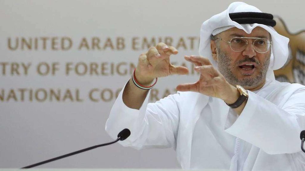 En la imagen de AFP, el ministro de Estado para Asuntos Exteriores de EAU, Anwar Gargash.