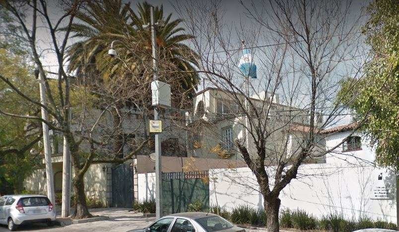 Una imagen de la Embajada de Guatemala en Ciudad de México.