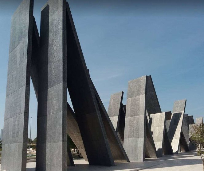 Monumento de los Mártires en Abu Dhabi. (EL CORREO)