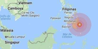 El seísmo se ha producido al sur de Filipinas.
