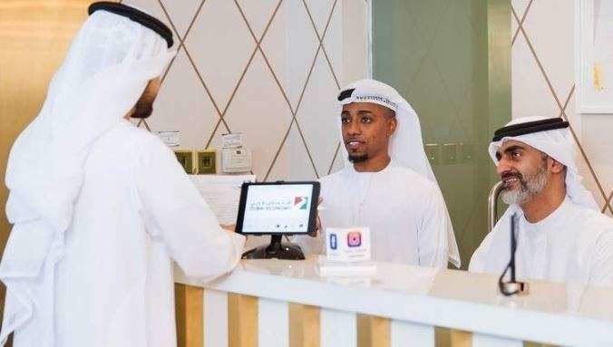 Un centro de atención al cliente en Dubai.