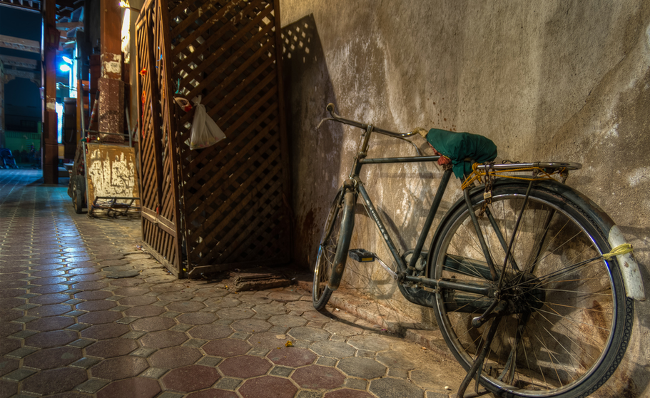 Una bicicleta en Dubai.