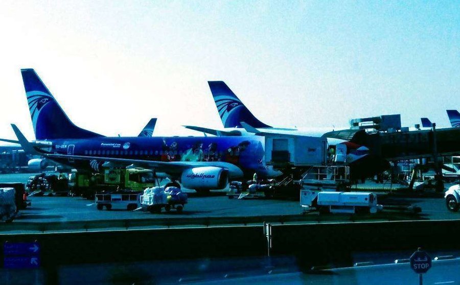 Una imagen del aeropuerto de El Cairo. (EL CORREO)