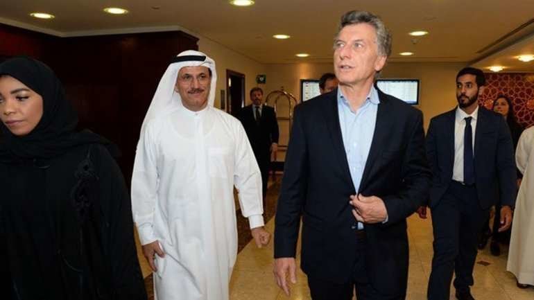Mauricio Macri en Emiratos Árabes Unidos.